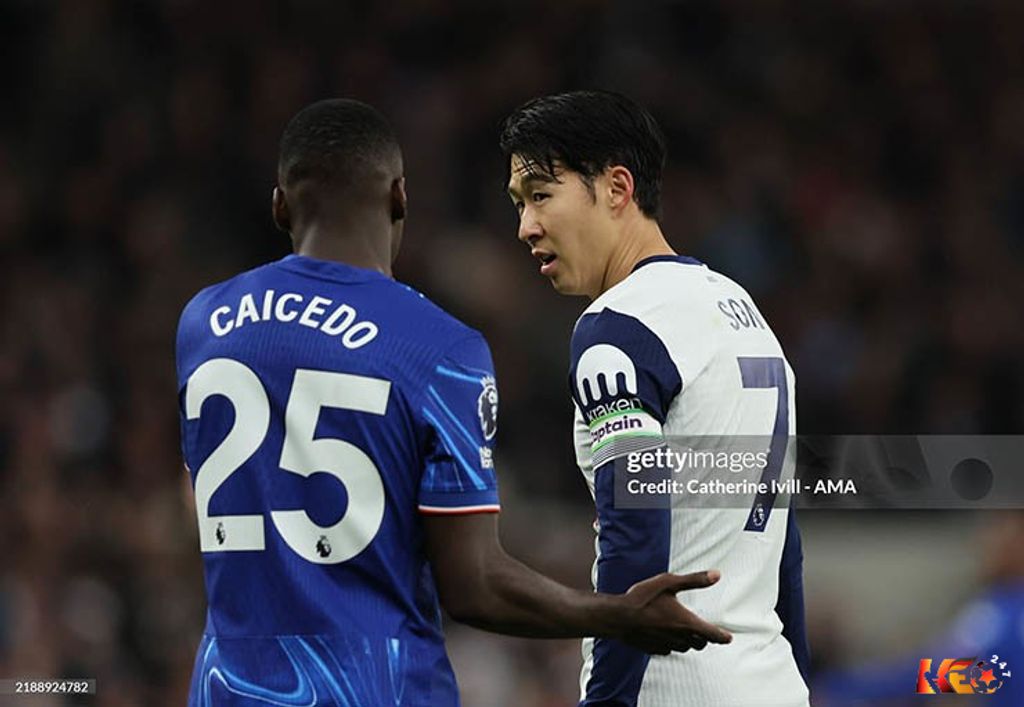 Caicedo phân trần với đội trưởng Son Heung Min của Tottenham | Keolive