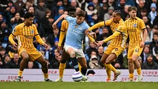 Hình ảnh cho bài Vòng 29 Ngoại Hạng Anh: Manchester City 2-2 Brighton & Hove Albion, Top 4 xa dần