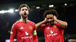 Hình ảnh cho bài Bruno Fernandes lập kỷ hat-trick, Man Utd hạ gục Real Sociedad