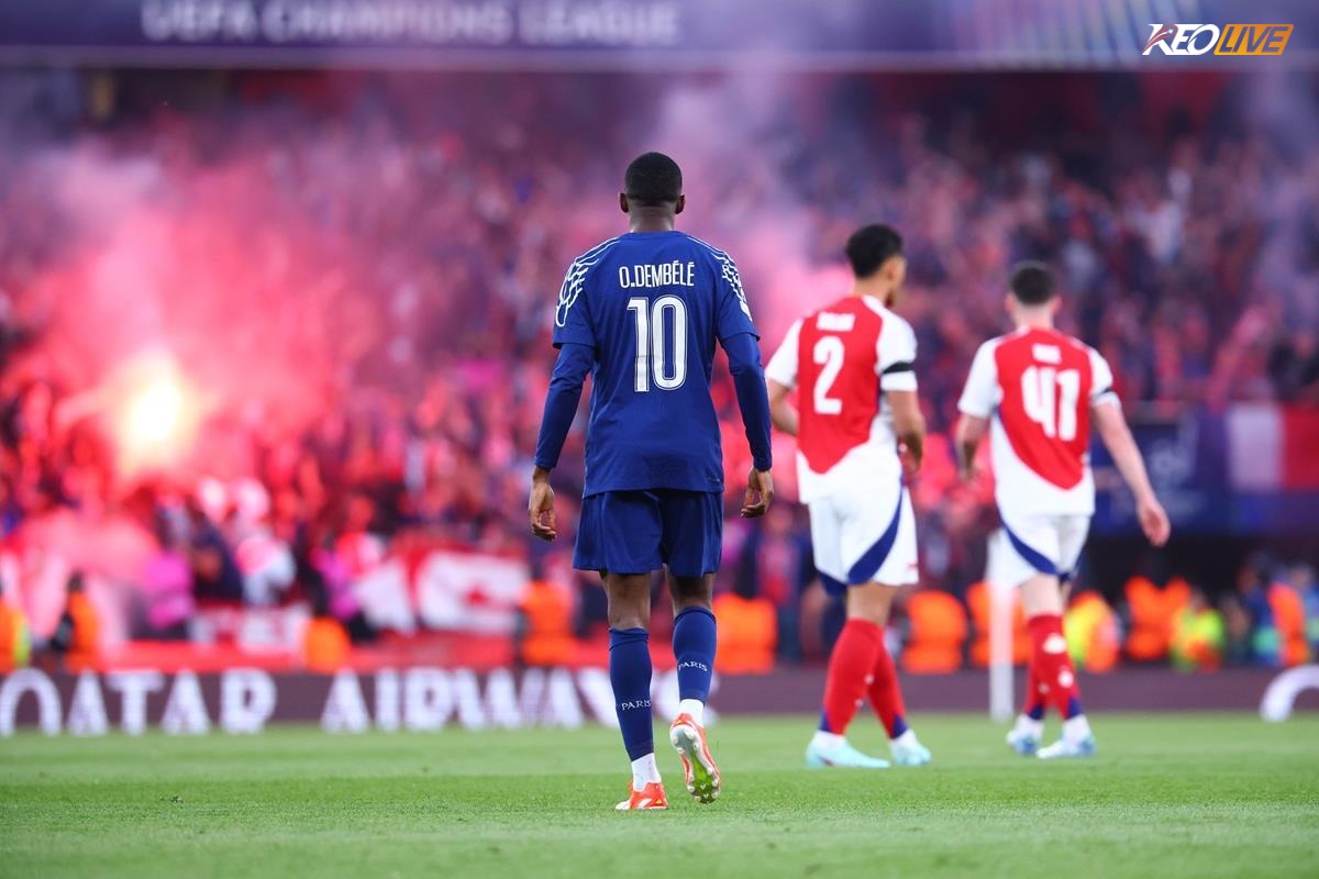 Dembélé ghi bàn mở tỉ số sớm cho PSG, đồng thời chấm dứt chuỗi 6 trận tịt ngòi | Keolive