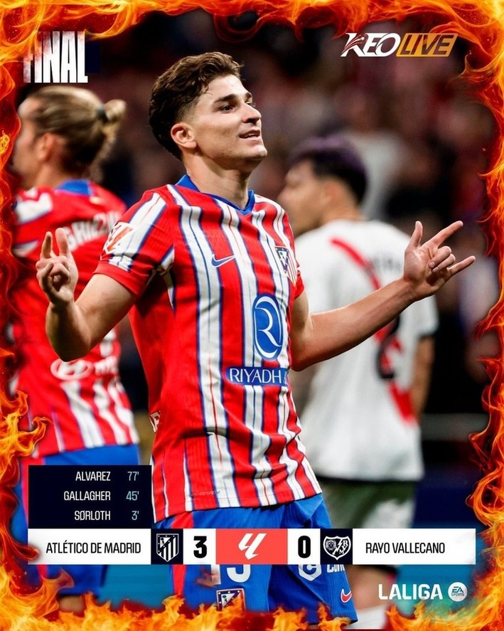 Atletico Madrid 3-0 Rayo Vallecano | Keolive