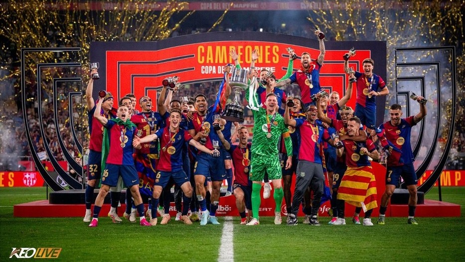 Barca lên ngôi vô địch Cúp Nhà Vua lần thứ 32 trong lịch sử CLB | Keolive