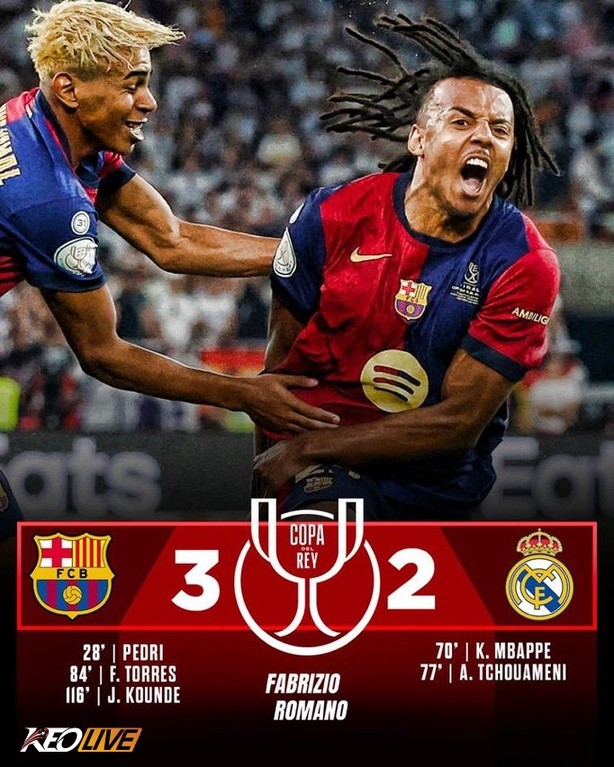 Barcelona 3-2 Real Madrid | Keolive