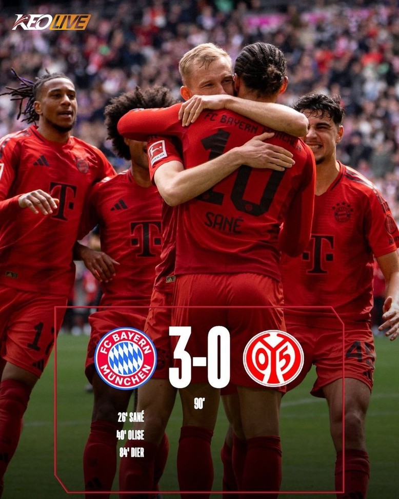 Bayern Munich 3-0 Mainz 05 | Keolive