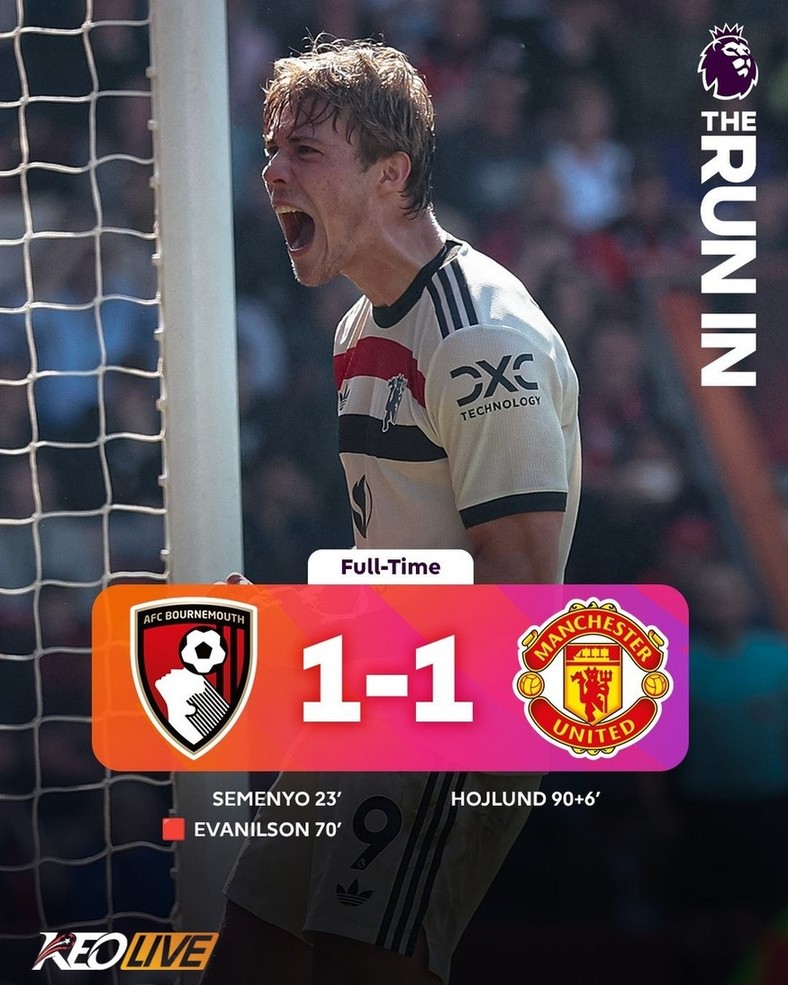 Bournemouth 1-1 Manchester United | Keolive