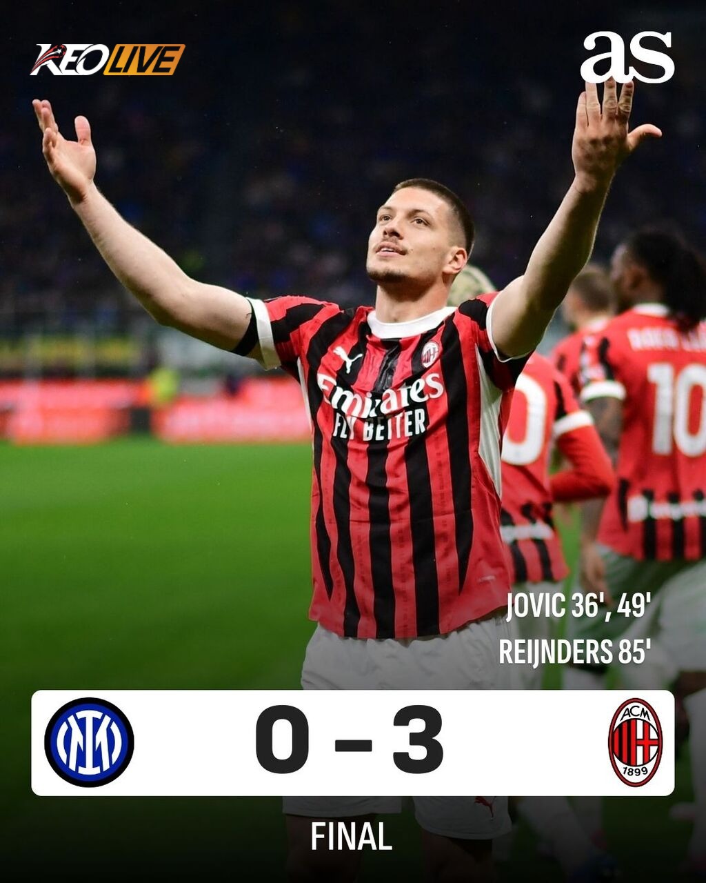 Inter Milan 0-3 AC Milan | Keolive