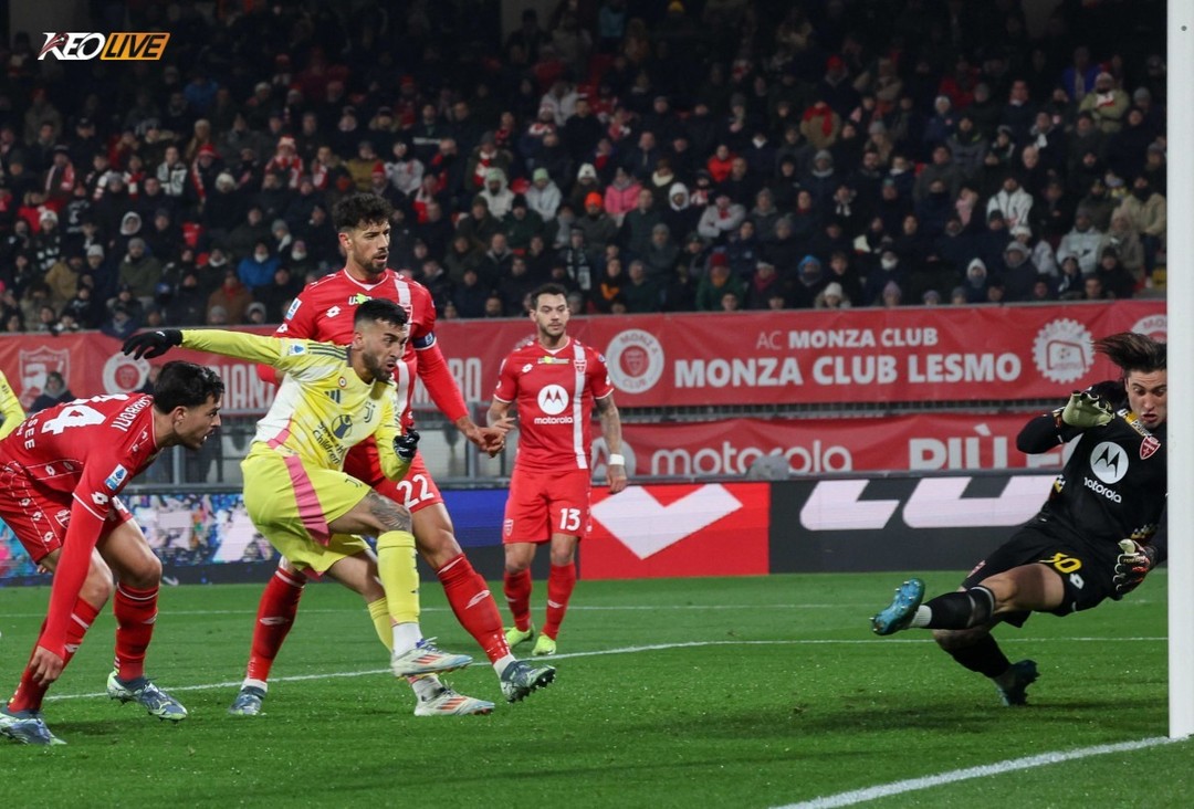 Monza đã tạo nên cú sốc lớn khi đánh bại Juventus 2-1 vào ngày 23/12/2024 | Keolive