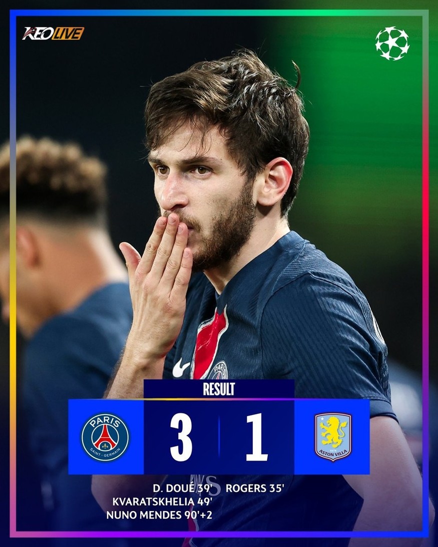 PSG 3-1 Aston Villa | Keolive