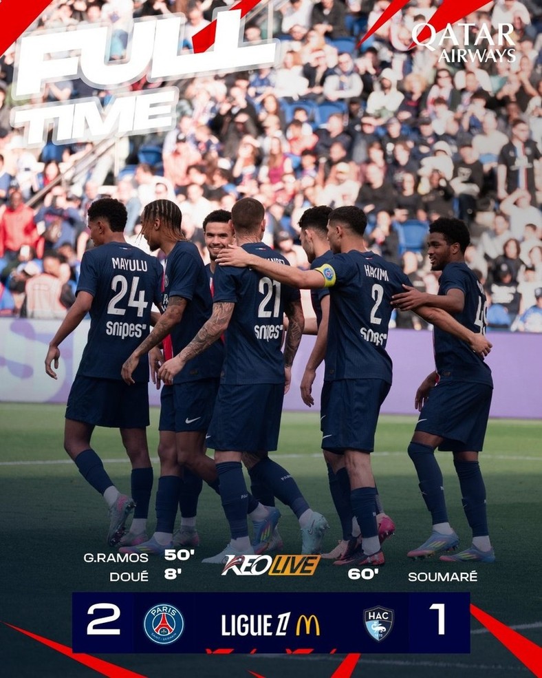 PSG 2-1 Le Havre | Keolive