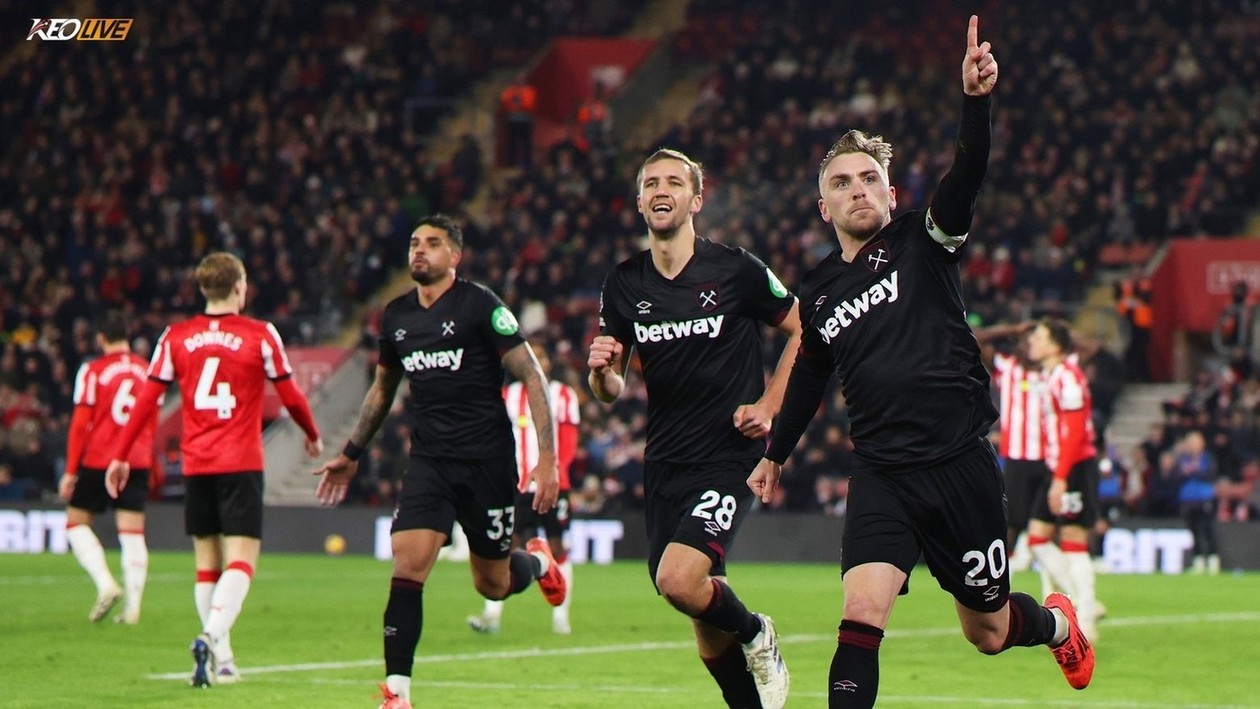 Southampton thua 0-1 trước West Ham ở lần đối đầu gần nhất | Keolive