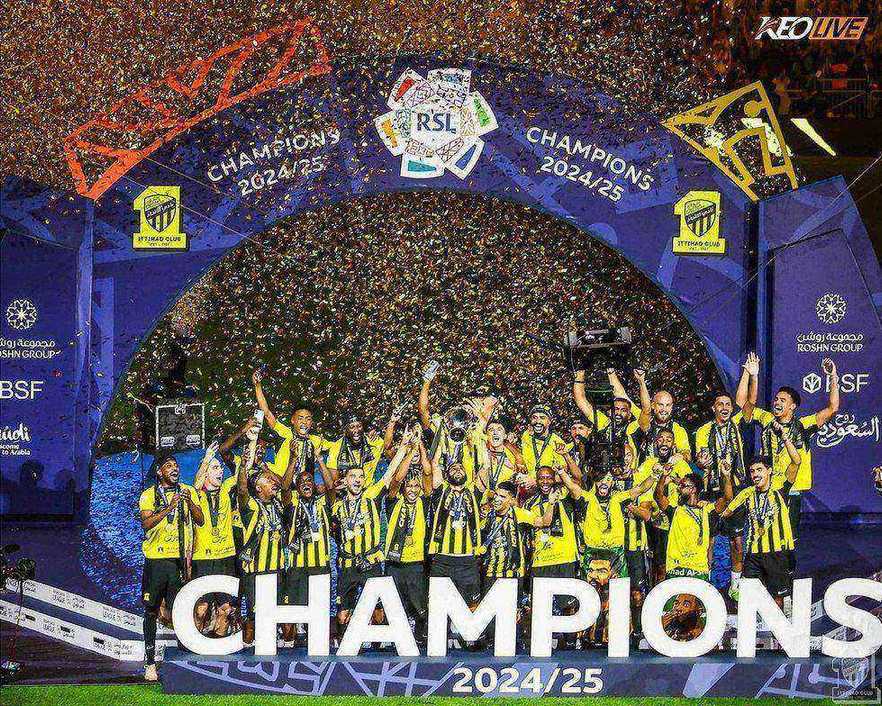 Al-Ittihad lên ngôi vô địch Saudi Pro League lần thứ 10 | Keolive