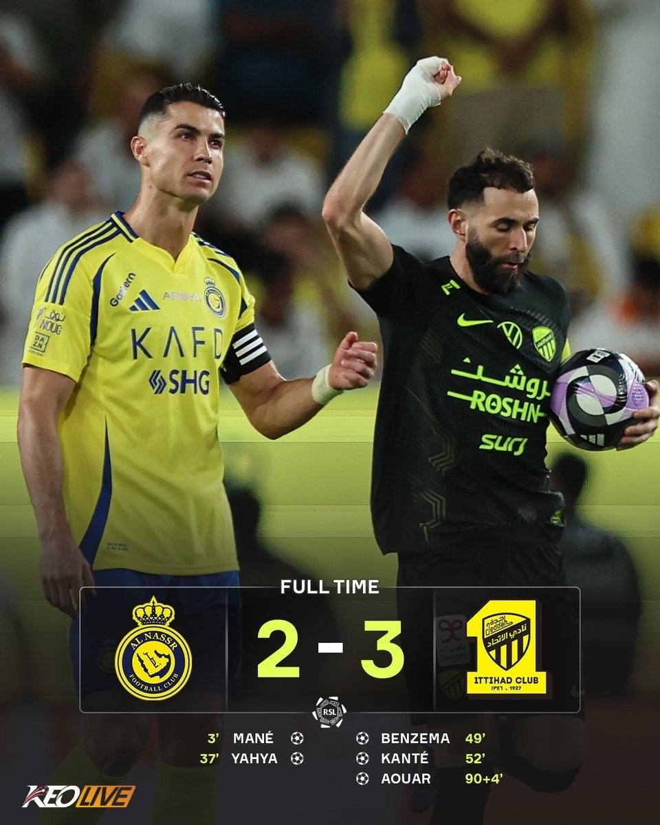 Al-Nassr 2-3 Al-Ittihad | Keolive