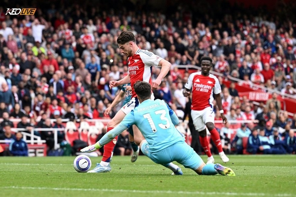 Rice có bàn thắng trong trận thứ 100 cho Arsenal sau chỉ 2 mùa giải | Keolive