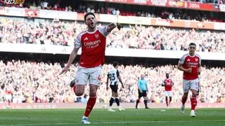 Hình ảnh cho bài Arsenal 1-0 Newcastle: Rice tỏa sáng, Pháo thủ giữ vững vị trí Á quân