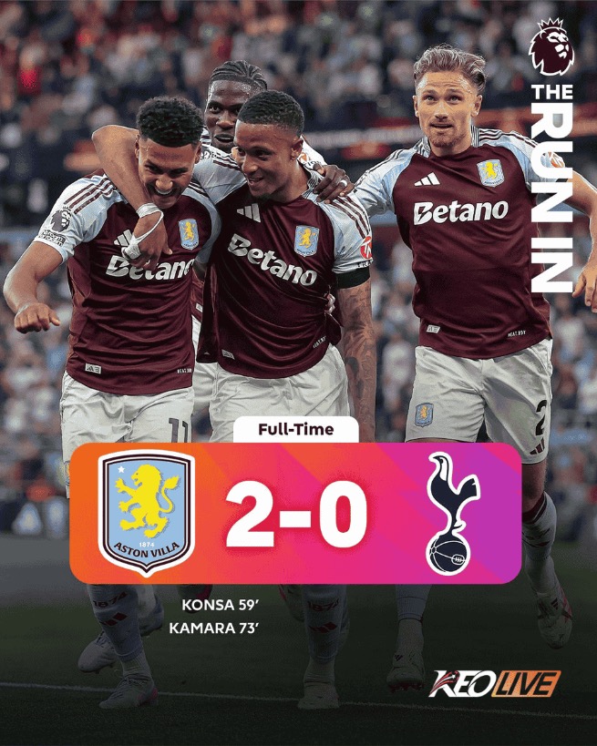 Aston Villa 2-0 Tottenham | Keolive