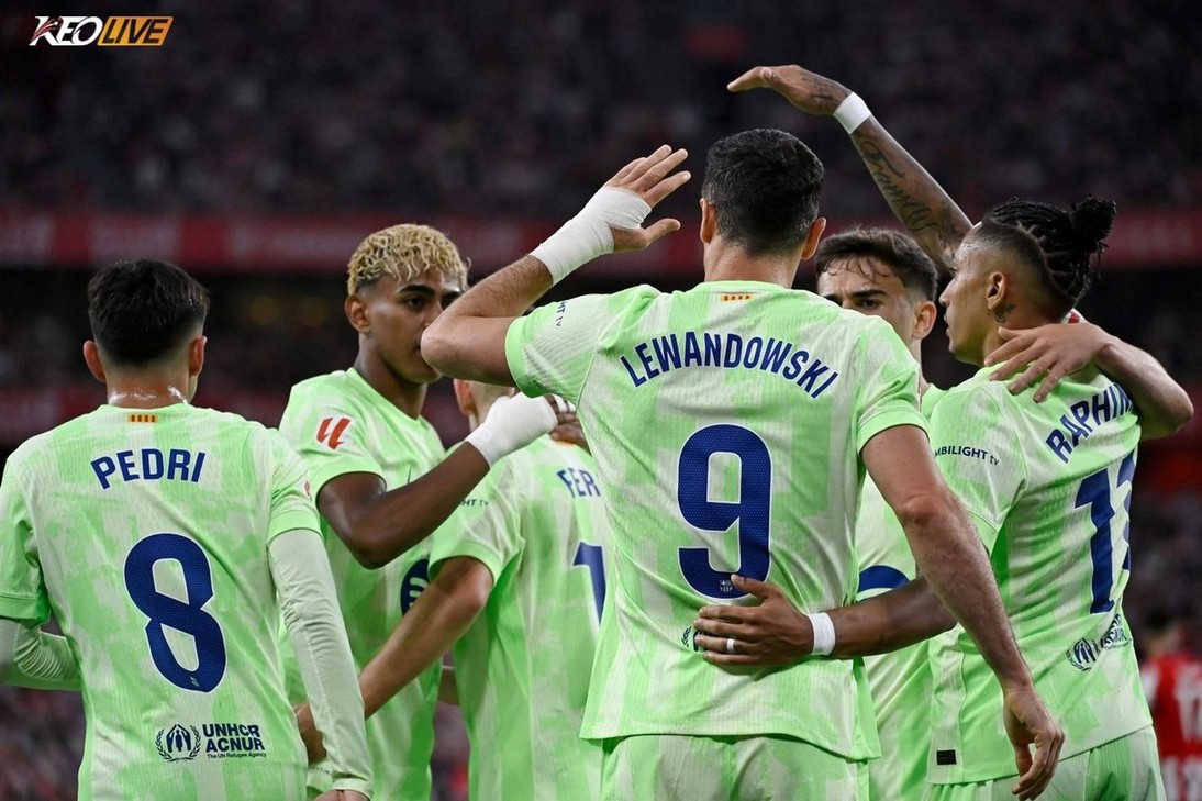 Lewandowski có bàn thắng thứ 100 cho Barca | Keolive