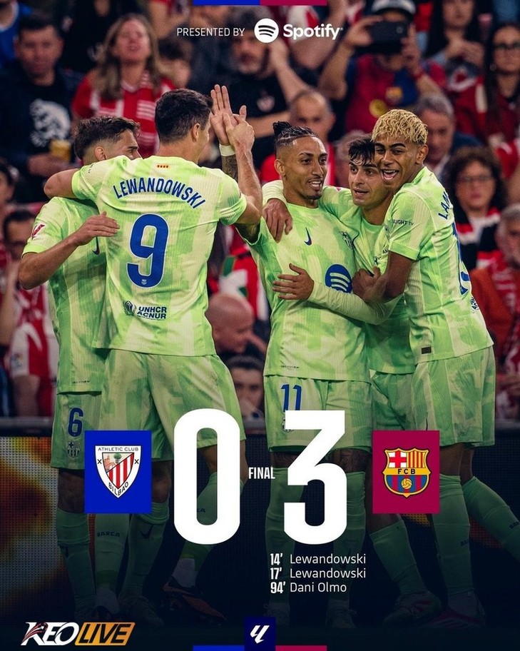 Athletic Club 0-3 Barcelona | Keolive