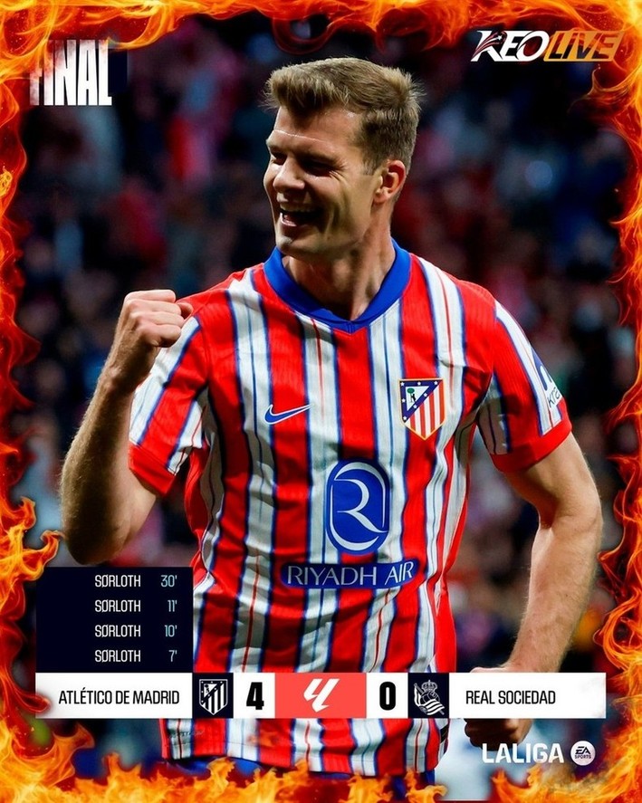 Atletico Madrid 4-0 Real Sociedad | Keolive
