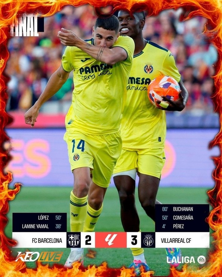 Barcelona 2-3 Villareal | Keolive