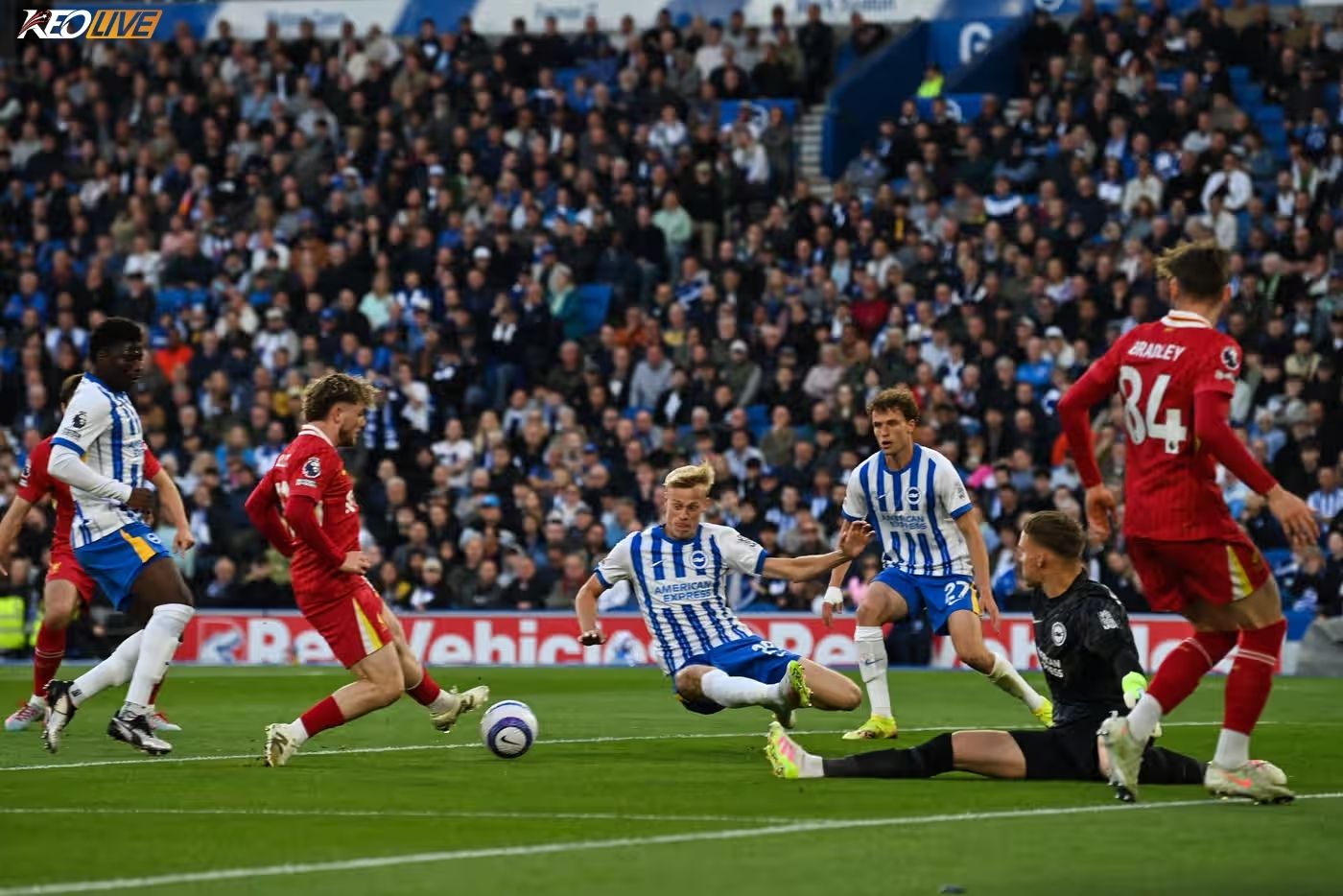 Elliot mở tỉ số từ sớm cho Liverpool | Keolive
