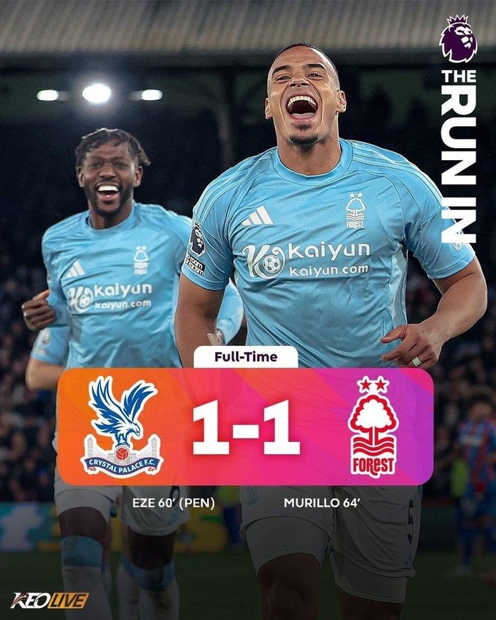 Crystal Palace 1-1 Nottingham Forest | Keolive