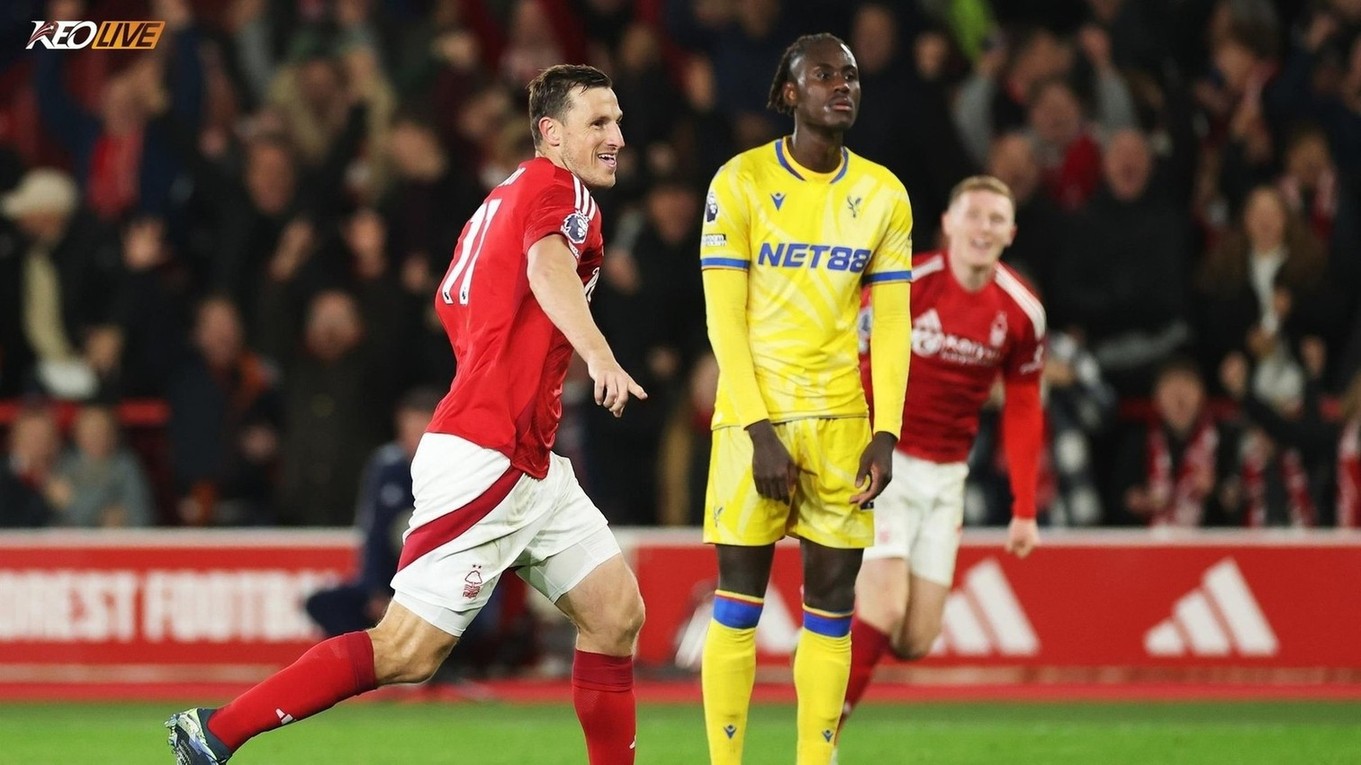 Nottingham Forest đánh bại Crystal Palace 1-0 bằng bàn thắng của Chris Wood  | Keolive
