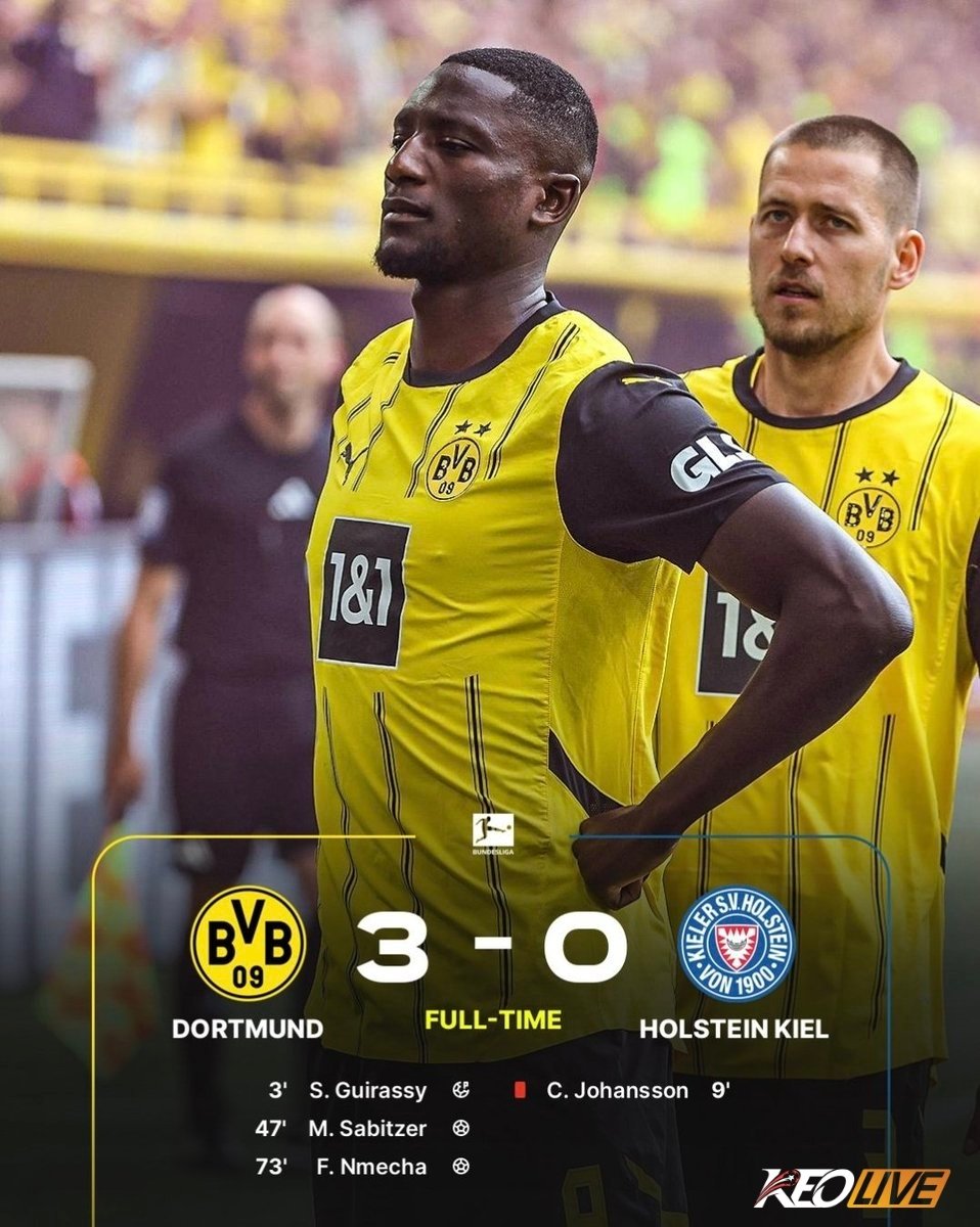 Dortmund 3-0 Holstein Kiel | Keolive