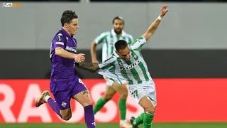 Hình ảnh cho bài Antony lập siêu phẩm sút phạt, Betis tiến vào chung kết Conference League