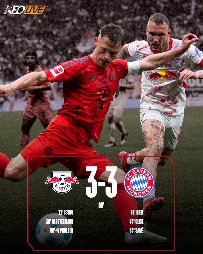 RB Leipzig 3-3 Bayern Munich | Keolive