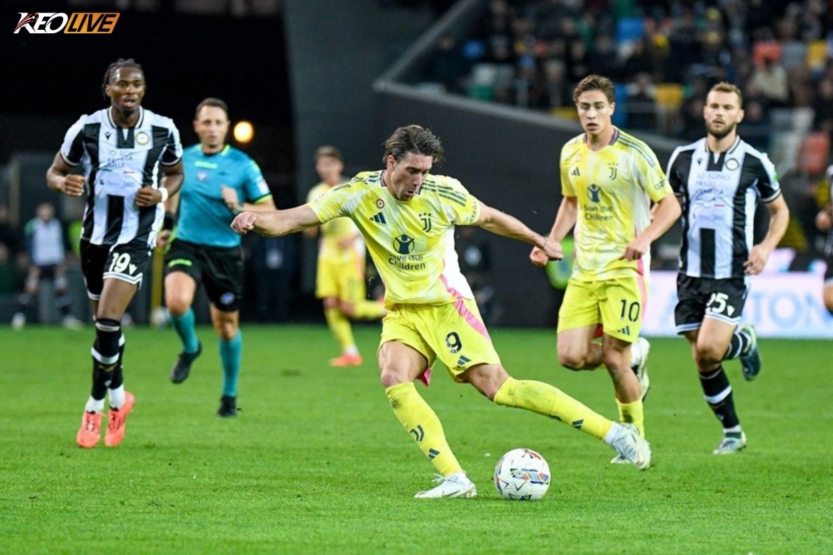 Juventus thắng Udinese trong lần gặp gần nhất | Keolive