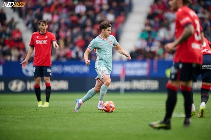 Hàng công của Atletico hoàn toàn bất lực trước sự kỷ luật của Osasuna | Keolive