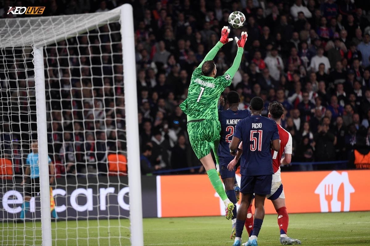 Donnaruma liên tục làm nản lòng các chân sút bên phía Arsenal | Keolive