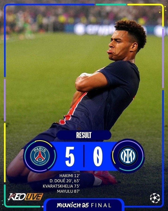 PSG 5-0 Inter Milan | Keolive