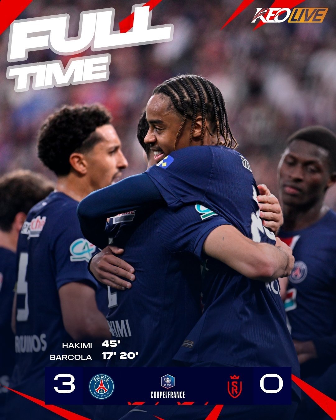 PSG 3-0 Reims | Keolive