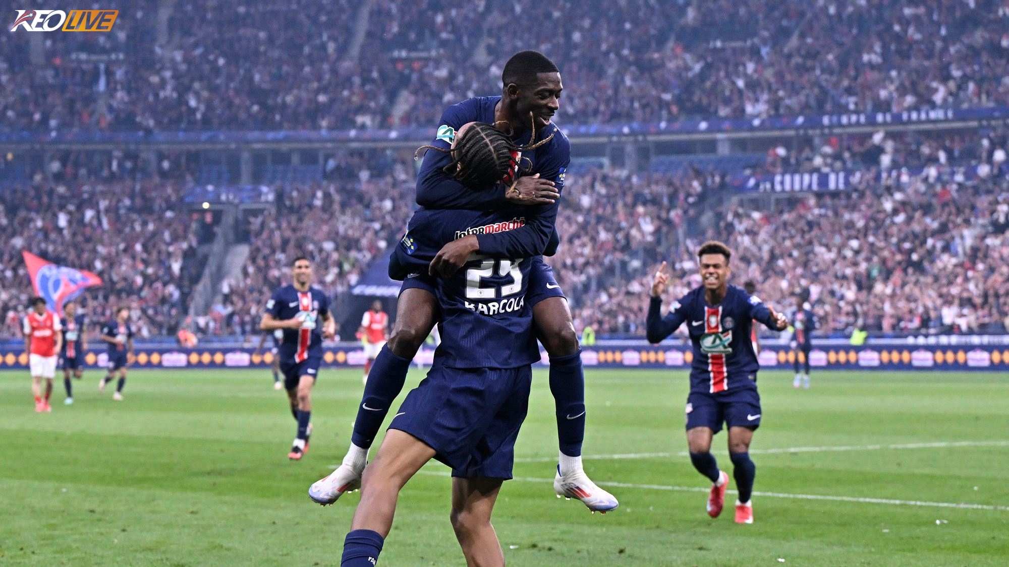 Barcola mở tỉ số sớm cho PSG | Keolive