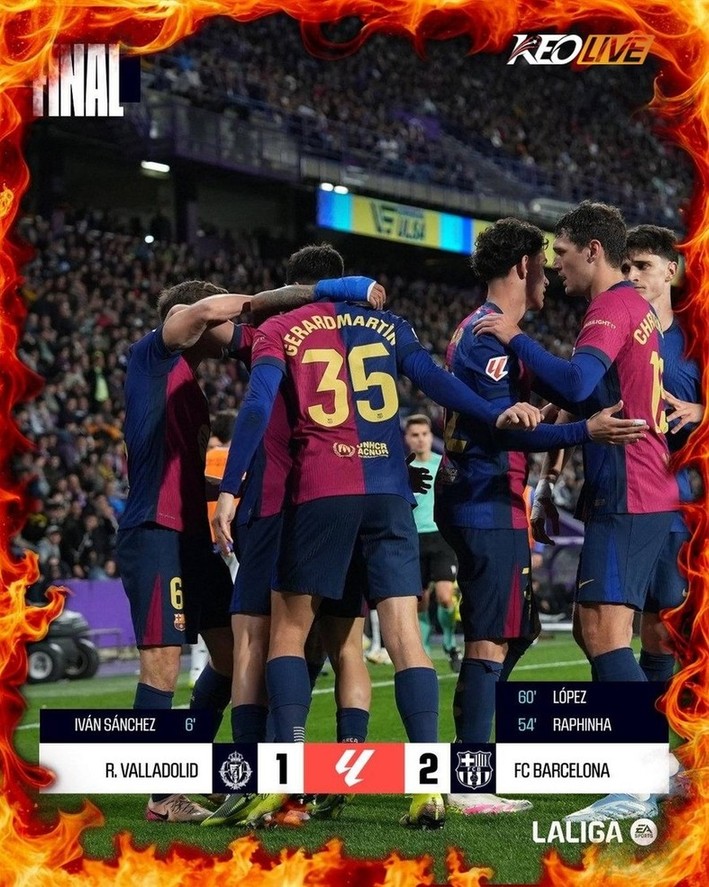 Real Valladolid 1-2 Barcelona | Keolive