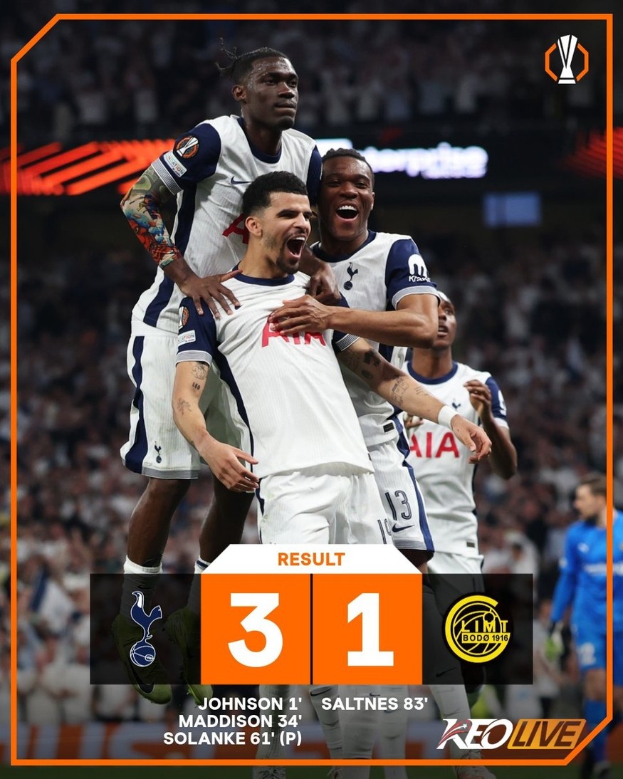 Tottenham 3-0 Bodo/Glimt | Keolive