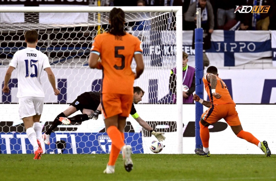 Depay mở tỉ số sớm cho Hà Lan ngay phút thứ 6 | Keolive