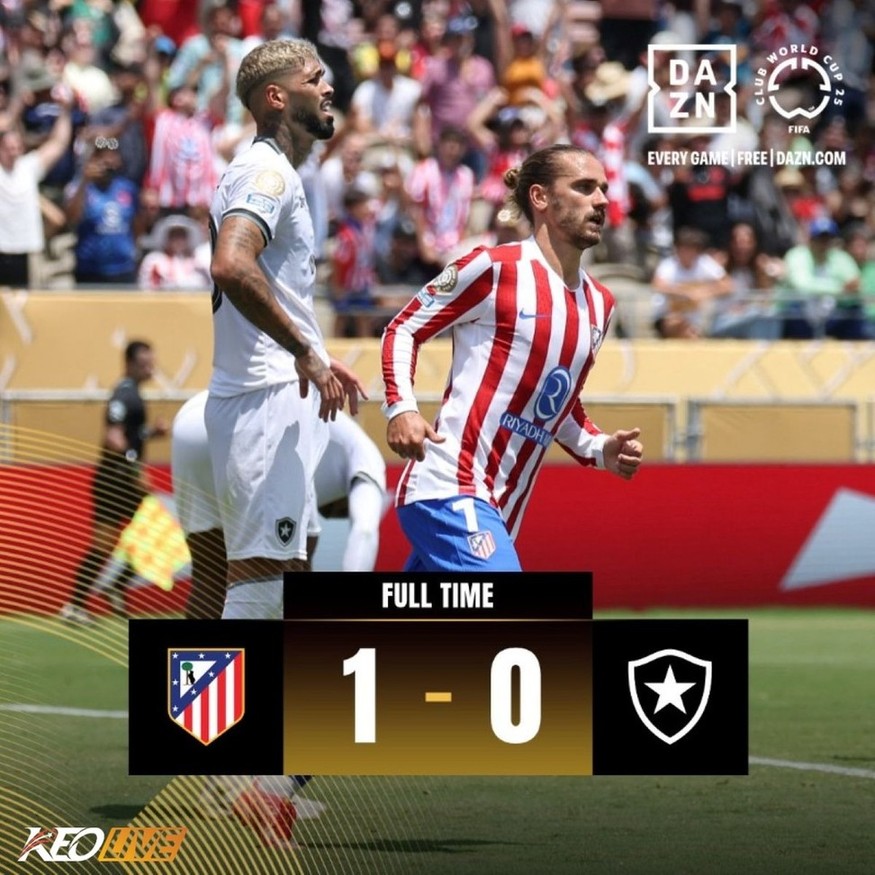 Atlético Madrid 1-0 Botafogo | Keolive