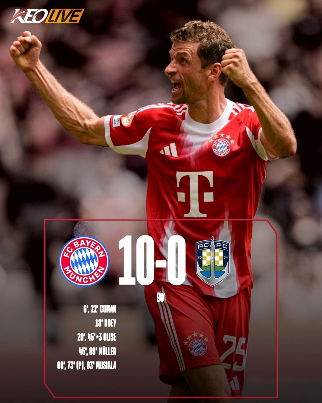 Bayern Munich 10-0 Auckland City | Keolive