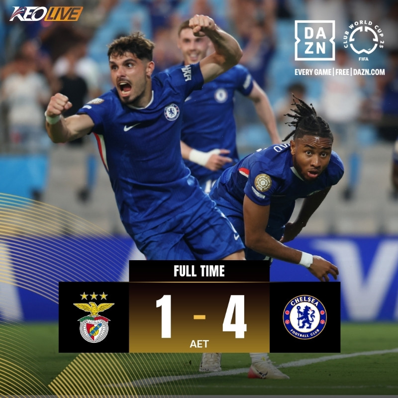 Benfica 1-4 Chelsea (AET) | Keolive