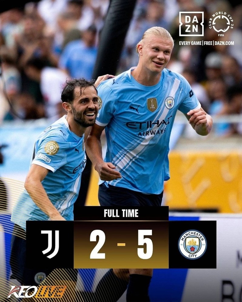Juventus 2-5 Manchester City | Keolive