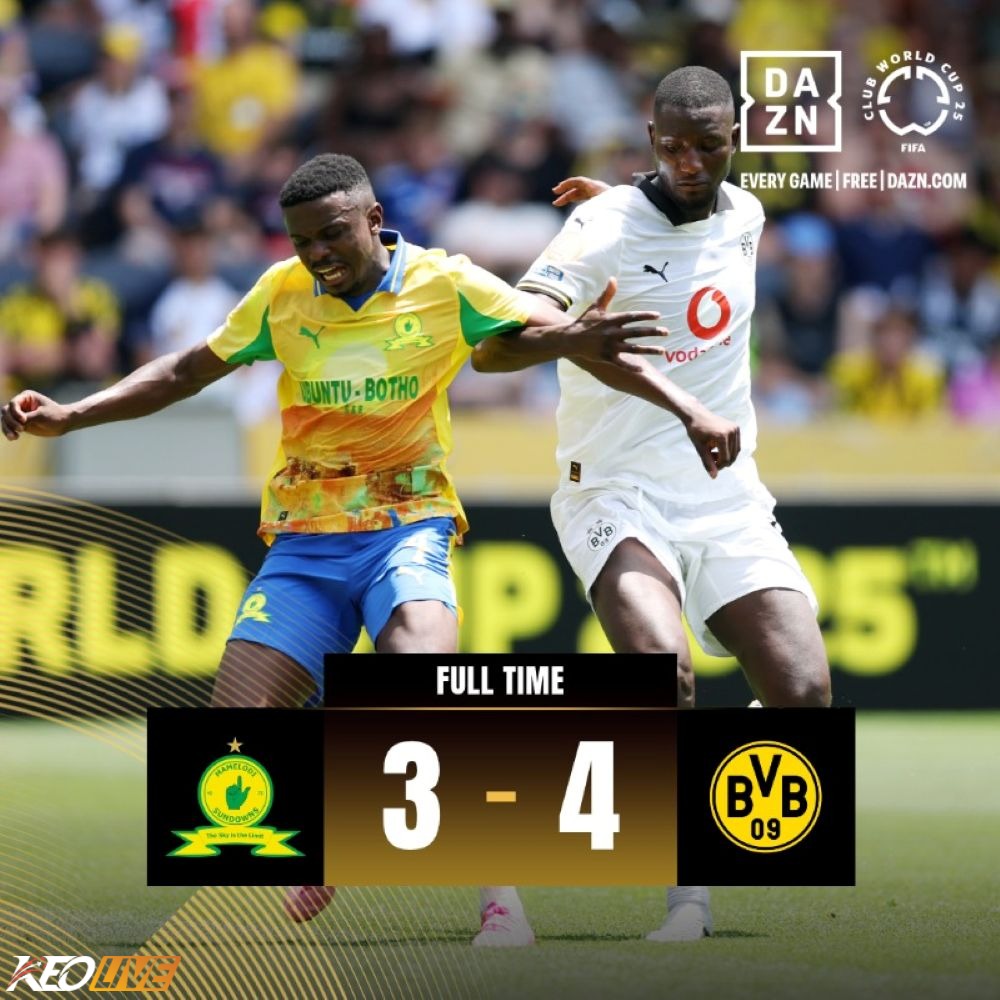 Mamelogi Sundowns 3-4 Dortmund | Keolive