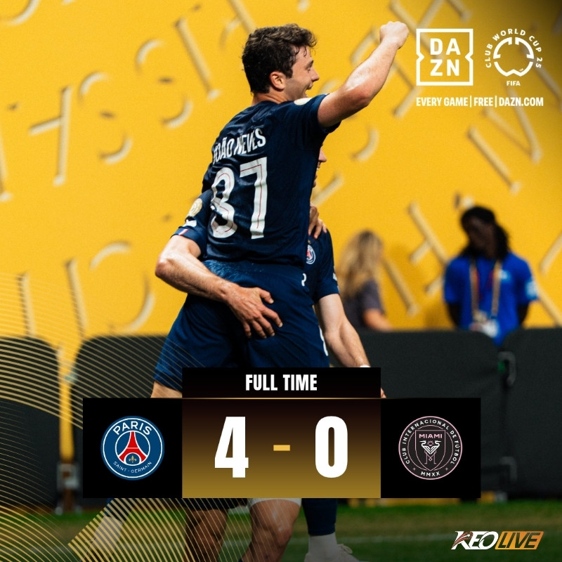 PSG 4-0 Inter Miami | Keolive