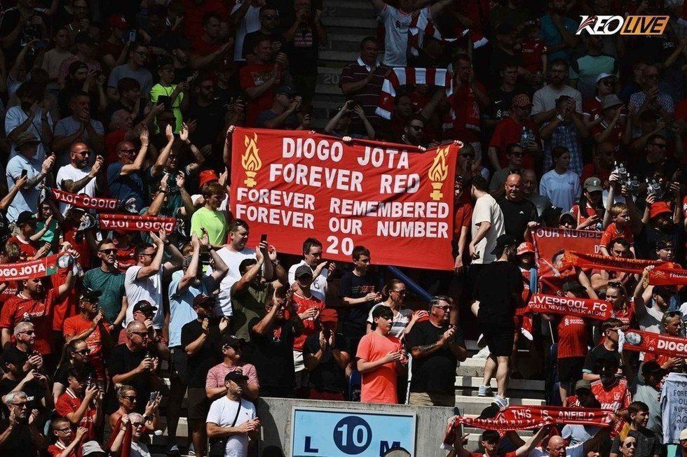 Số áo 20 của Jota được Liverpool treo vĩnh viễn | Keolive