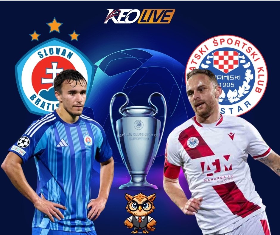 Slovan Bratislava và Zrinjski Mostar | Keolive