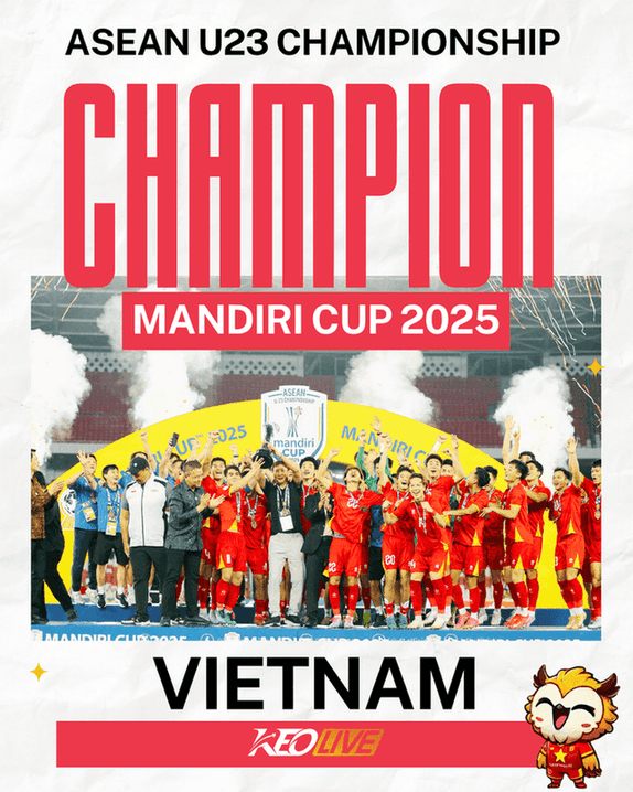 Việt Nam vô địch U23 Đông Nam Á | Keolive