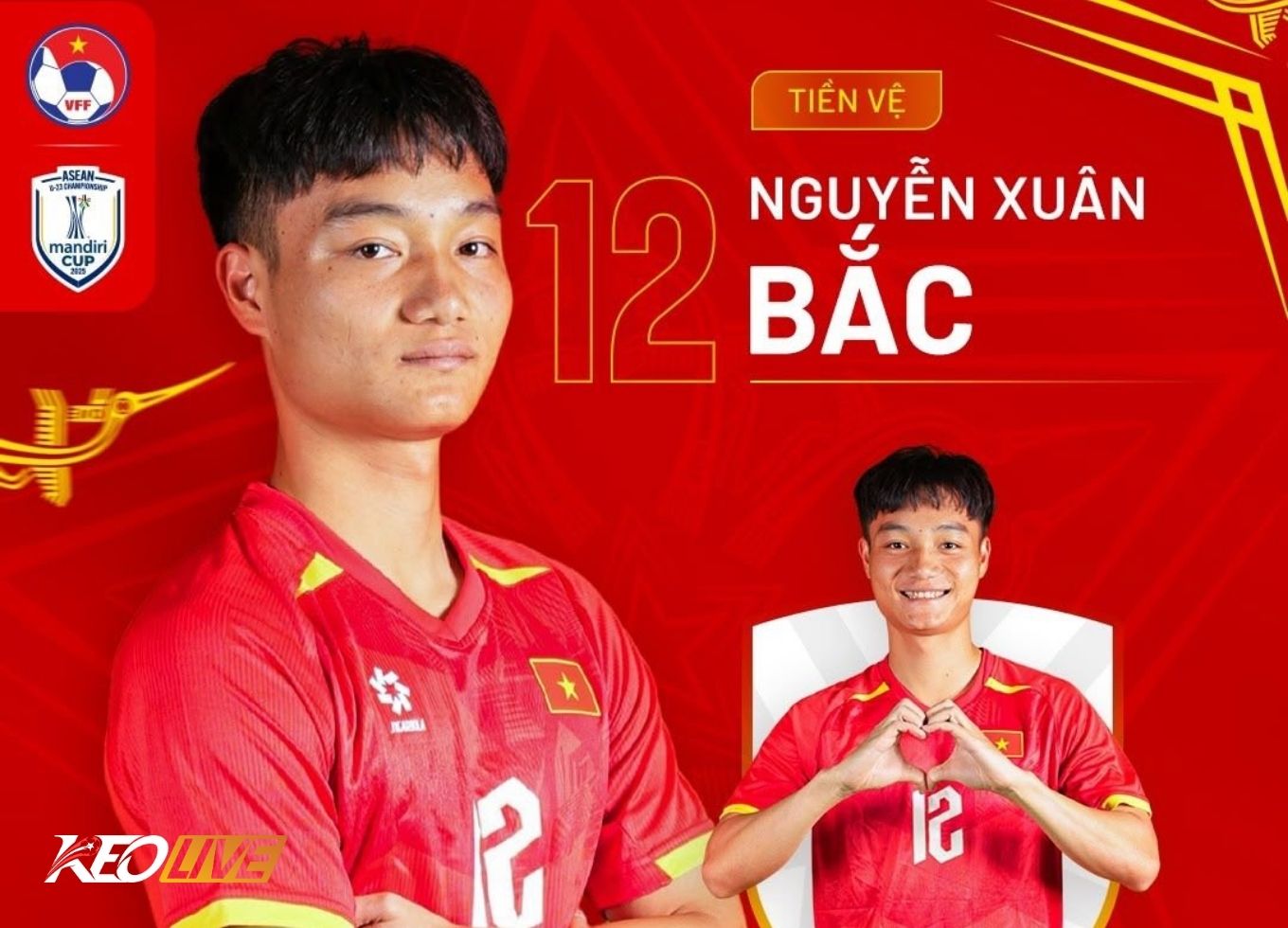 u23vn tien ve nguyen xuan bac | Keolive