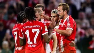 Hình ảnh cho bài Bayern Munich 6-0 RB Leipzig: Hùm xám gầm vang với cú hat-trick của Harry Kane