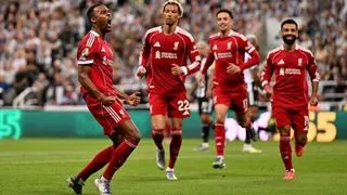 Hình ảnh cho bài Newcastle 2-3 Liverpool: Ngumoha ghi dấu lịch sử tại St James’ Park